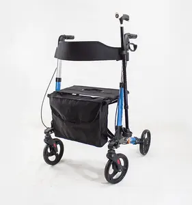 Best selling durable folding euro style Popular Aluminum rollator walker for elderly