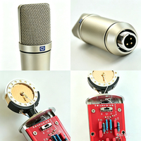 Microphone à condensateur de studio personnalisé MAI AO DIY, capsule dorée de 34 mm, 3 configurations polaires pour le chant, les podcasts, les diffusions en direct et l'enregistrement, Guangdong