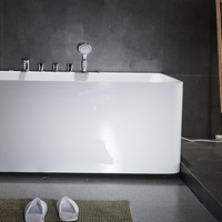 Bain à remous professionnel en acrylique pour 2 personnes, hydrothérapie, douche double, massage, prix