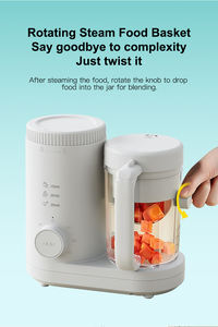 מכשיר אוטומטי להכנת מזון טרי לחיות מחמד, סיר אידוי ובלנדר עם סל מסתובב לארוחות בריאות תוצרת בית - Product Image 4