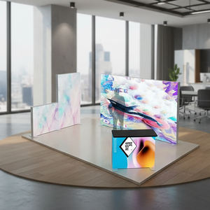 Stand d'exposition modulaire en tissu ODM 3x6, montage facile, murs en tissu tendu réutilisables - Product Image 3