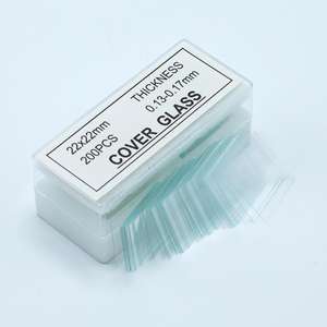 医療用22X22Mm正方形ガラス実験室用スライドカバーグラウンドエッジ顕微鏡ラボウェアOEMカスタマイズサポートYaohua - Product Image 4