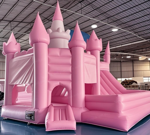 30ft tất cả các nhà trả lại bơm hơi màu trắng với slide và bóng hồ bơi nhảy lâu đài bouncy - Product Image 3