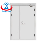 Porte coupe-feu double avec fenêtre 1400 mm * 2200 mm