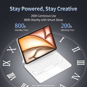 Funda para <span class=keywords><strong>iPad</strong></span> <span class=keywords><strong>Pro</strong></span> 11 (M4/M5) con Teclado Mágico, Trackpad, Soporte Magnético Flotante, Bluetooth, Gestos Multitáctiles, Teclado Ultra Delgado - Product Image 5