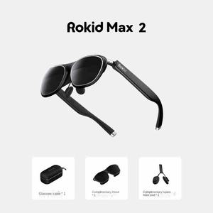Lentes AR Inteligentes <span class=keywords><strong>Rokid</strong></span> <span class=keywords><strong>Max</strong></span> 2, Portátiles, No VR, HD 3D, Magenta y Verde, Pantalla Gigante de Más de 80 Pulgadas para Visualización de Juegos en Tiempo Real y Traducción - Product Image 5