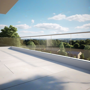 Vendita calda in lega di alluminio ringhiera di vetro recinzione ringhiera del balcone disegni - Product Image 2