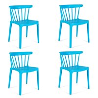 Chaises de café design pour intérieur et extérieur, meubles de café, restaurant, sillas comedor, chaises de salle à manger empilables en plastique pour la pièce