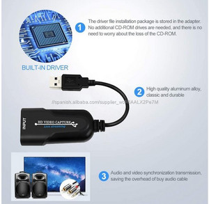 2020 nuevo Tarjeta de captura de vídeo conveniente compacto HDMI a USB 3,0 juego de 2,0 Tarjeta de captura de Grabber HD c - Product Image 6