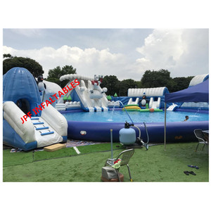 <span class=keywords><strong>Parc</strong></span> <span class=keywords><strong>aquatique</strong></span> gonflable pour thème d'océan, grande piscine toboggan d'eau, prix bon marché, 2021 - Product Image 3