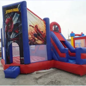 वाणिज्यिक inflatable स्पाइडरमैन कॉम्बो खेल अच्छी गुणवत्ता के साथ