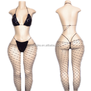 Groothandel Maatwerk Hot Selling <span class=keywords><strong>Best</strong></span> Ranking <span class=keywords><strong>Best</strong></span> Review Party Sexy Kostuums Strass Visnet Romper - Product Image 3