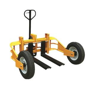 Hoular 1 tonne chariot élévateur manuel grande <span class=keywords><strong>roue</strong></span> <span class=keywords><strong>gonflable</strong></span> bon <span class=keywords><strong>transpalette</strong></span> hors route camion à main hydraulique pour la montagne hors route - Product Image 5
