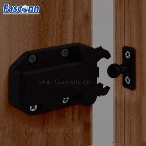 Heavy Duty <strong>Push</strong> Latch Slim Base, Self <strong>Lock</strong> Non-magnet Jaws Touch Latch for Cupboard Door Drawer Cabinet