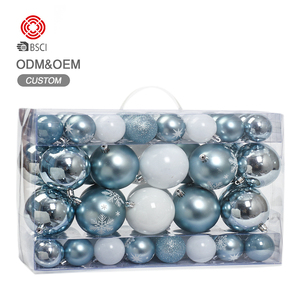 Ensemble de boules de Noël SHAUNGYUAN, décorations de Noël en plastique OEM pour un joyeux Nouvel An - Product Image 3