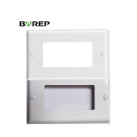 Cache-prise mural électrique simple Barep homologué UL pour la sécurité des bébés, en polycarbonate, pour interrupteur domestique et protection des enfants