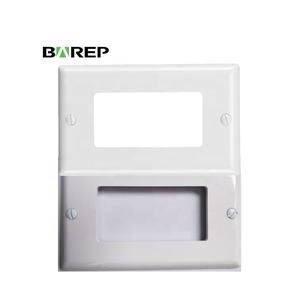 Cache-prise mural électrique <span class=keywords><strong>simple</strong></span> Barep homologué UL pour la sécurité des bébés, en <span class=keywords><strong>polycarbonate</strong></span>, pour interrupteur domestique et protection des enfants - Product Image 1