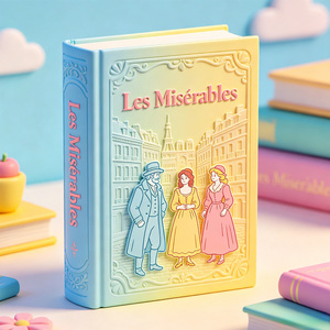 Livre relié personnalisé OEM Les Misérables de Victor Hugo pour adolescents, lecture de <span class=keywords><strong>littérature</strong></span> classique - Product Image 1