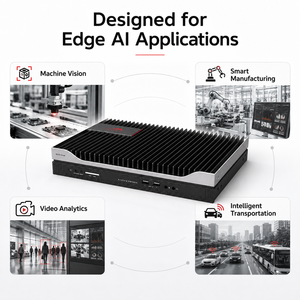 Ordinateur Edge AI sans ventilateur 20TOPS avec Ascend Atlas 200I A2, 5 ports Gigabit LAN, 4G WiFi, CAN, RS485 pour l'analyse vidéo - Product Image 6