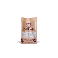 Litière pour chat en pierre ponce naturelle Pum Cat, non agglomérante, haute absorption, faible poussière, contrôle des odeurs, formule de soin - Saine pour les chats