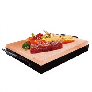 Wholesale Hot Selling Handmade Refined Himalayan Salt Cooking Slab Premium Quality Serving Food Carved Design Box Packaging - Product Image 1