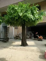 Künstlicher Grüner Banyanbaum Kunstpflanze Künstlicher Restaurantbaum Dekorativer Innenbaum