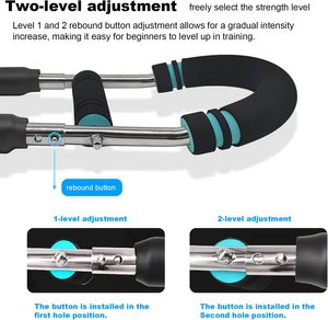 Portable Home Gym Fitness Equipment Twister Arm <b>Trainer</b> <b>Forearm</b> Strengthener Chest Workout Adjustable Resistance Arm Exerciser - Product Image 3