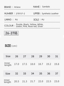 Sandalias <span class=keywords><strong>de</strong></span> Verano para Niñas Ariaca, Modernas, con Diseño Calado, Antideslizantes, con Correa Trasera y Cierre <span class=keywords><strong>de</strong></span> Velcro, Planas, en Varios Colores - Product Image 4