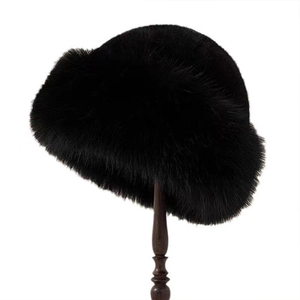 <span class=keywords><strong>Bonnet</strong></span> <span class=keywords><strong>tricot</strong></span>é en tissu éponge pour femme, style décontracté, avec fausse fourrure de lapin et <span class=keywords><strong>pompon</strong></span> amovible, idéal pour l'hiver - Vente en gros - Product Image 3