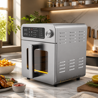 Four à friture sans huile multifonctionnel de taille familiale, appareil électrique pour poulet, viande, poisson, légumes, cuisson et rôtissage