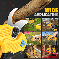 Podadora Eléctrica Inalámbrica de Alta Resistencia con Capacidad de Corte de 30 mm y Ajuste de Cuchilla de 4 Niveles, Herramienta Inteligente para Jardín