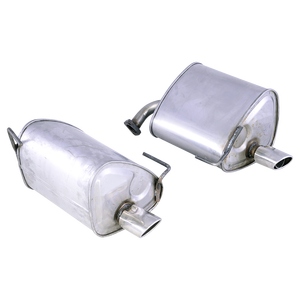 Горячая распродажа! Выхлопные трубы из нержавеющей стали, глушитель для Subaru Forester, двойной задний глушитель - Product Image 3