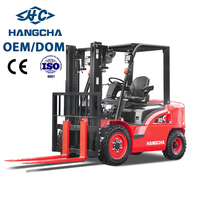 Chariot élévateur diesel personnalisé pour la série 3t CE ISO avec déplacement latéral, réglage automatique des fourches, hauteur de levage 5000 mm, 4x4, mât à deux étages