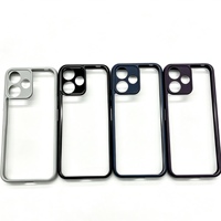 Casing Redmi 12 Focus Akrilik + TPU Transparan, Hybrid Hard Back Soft Frame, Cocok untuk Berbagai Model, 4 Pilihan Warna, Suplai Grosir