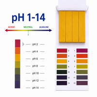 Papier test pH universel 1-14, bandelettes de test pH pour laboratoire, école et centres de recherche