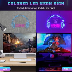 Letrero de Neón LED para Juegos, Luz de Neón para Gamers, Alimentación USB, Regulable, para Decoración de Pared en Sala de Juegos o Dormitorio - Product Image 3