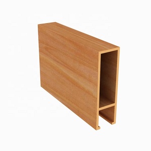 Nghệ thuật chống cháy WPC Trần cho trang trí nội thất Gỗ nhựa composite gạch trần trong dải hình dạng cho khách sạn sử dụng - Product Image 4