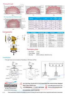 Luz de extremo de pista LED de aproximación/umbral unidireccional 6.6A halógeno ICAO/FAA/IEC Obstrucción de aviación roja AR111 - Product Image 5