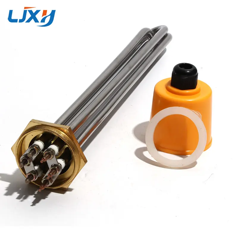 LJXH Water Tank DN40 Heating Pipe TEN Heater Element 201SS and Copper 220V/380V 3KW/4.5KW/6KW/9KW/12KW for Solar Pool Heater