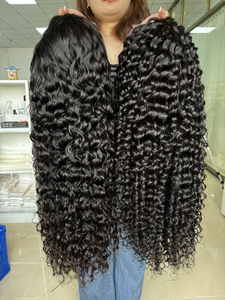 Peluca de cabello humano <span class=keywords><strong>frontal</strong></span> de encaje completo Cabello virgen crudo rizado 13x4,13X6 Proveedores de pelucas delanteras de encaje - Product Image 2