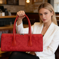 Bolso Boston de Moda para Mujer, Bolso de Mano con Asa Superior, Bolso de Hombro Cilíndrico para Dama, Elegante Bolso de Noche