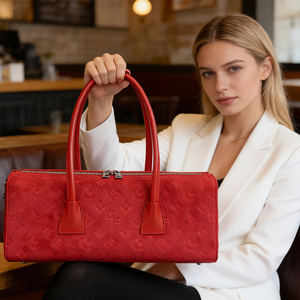 Sac Boston Tendance pour Femme, Sac à Main Cylindrique Élégant à Poignée Supérieure, Sac de Soirée Chic pour Dames - Product Image 1