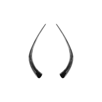 Autocollant de garniture extérieure pour aérateur avant en ABS noir brillant et motif carbone pour Mercedes CLA C118 X118 2021+