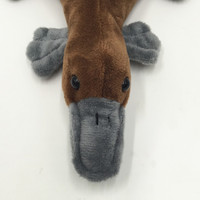 Jouet en peluche personnalisé en forme d'oiseau de mer (platypus) ultra doux en coton PP pour le soulagement du stress, lavable