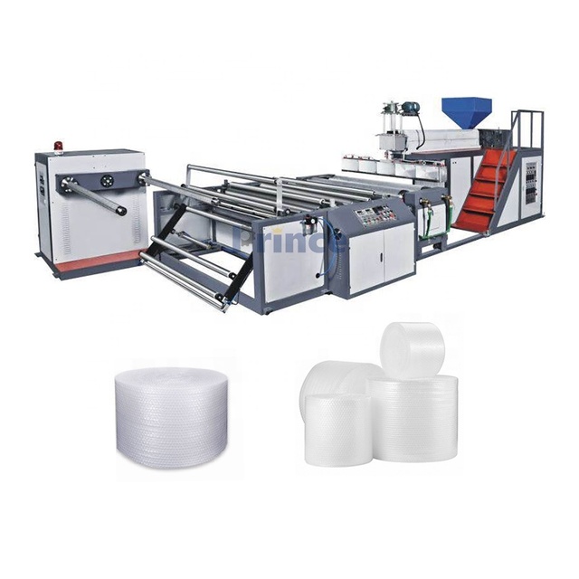 Automatic Air Bubble Film Machine PE LDPE HDPE PP Transparent Single Screw Double Layers Air Bubble Film Extrusion Machine