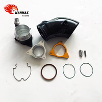 طقم أنابيب مدخل التوربو لسيارات BMW B58TU G20 M340i G30 540i X3 M40i وتويوتا سوبرا A90، مصنوع من الألومنيوم المصبوب لتحسين أداء السحب الهوائي