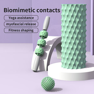 Thân thiện với môi Yoga thiết lập cơ bắp con lăn dính EVA + PVC bọt Yoga Con lăn - Product Image 2