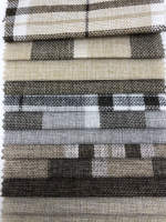 Tissu Jacquard uni personnalisé 100 % polyester, teint en fil, tissé Dobby, enduit PE, léger, imperméable, respirant, ignifuge, faible MOQ