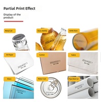 Imprimante jet d'encre portable 1790plus à encre noire haute résolution 300-600 dpi pour marquage sur surfaces courbes et dates d'expiration des aliments