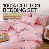 Vente en gros de draps de lit personnalisés en coton 100% - Ensemble de literie 4 pièces - Housse de couette - Taille King Size - Taille Queen Size - Taille Full - Super doux - Luxe